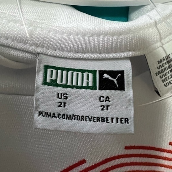 Puma matching shirt and shorts set. 2T NWT - Picture 5 of 5